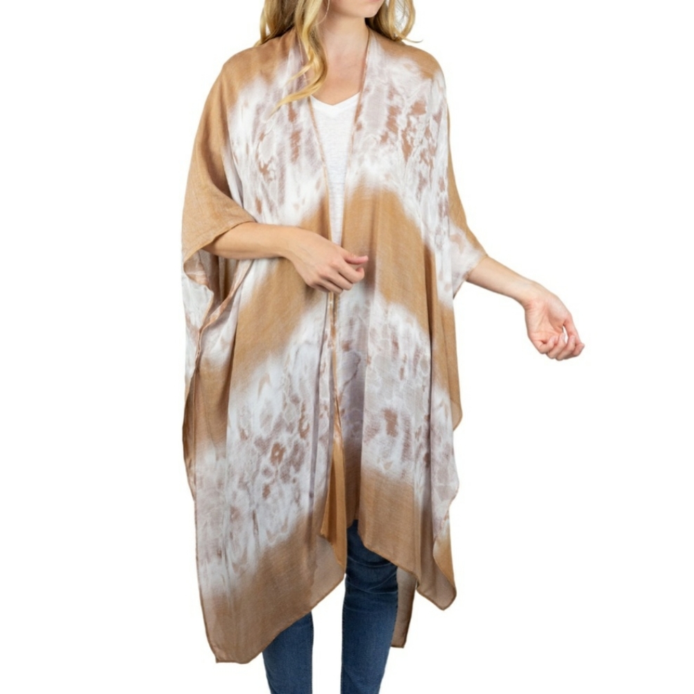 NEW Women's Tie-Dye Boho Duster/Kimono Wrap